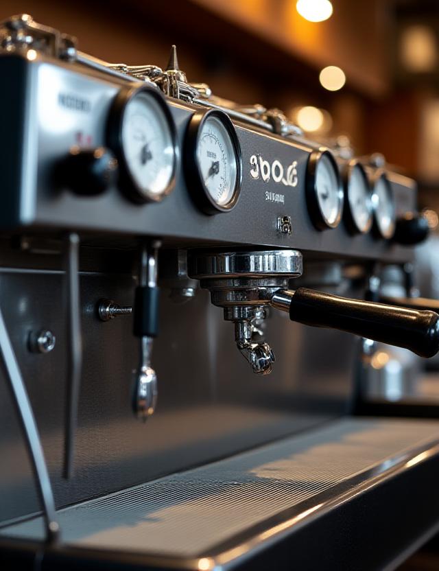 Macchina da caffè professionale in stile industriale per catering